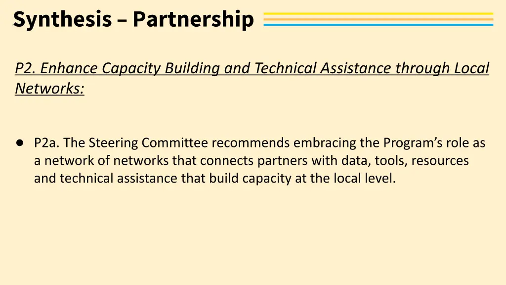 synthesis partnership 1