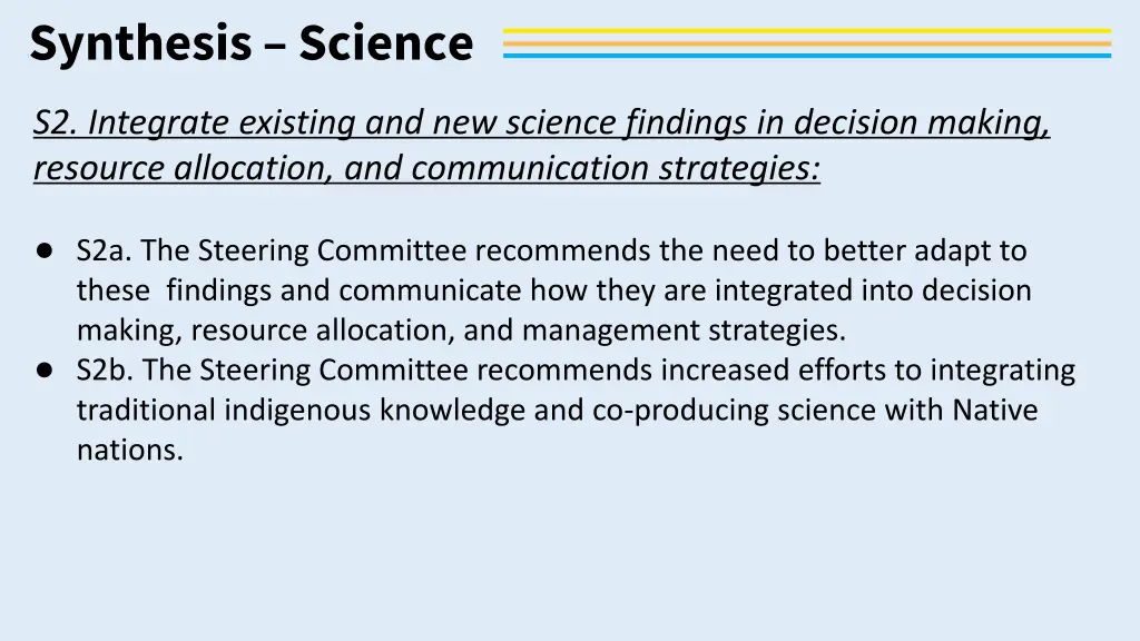 synthesis science 1