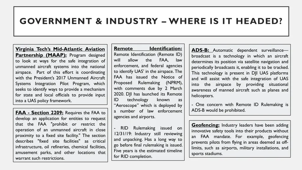 government industry where is it headed