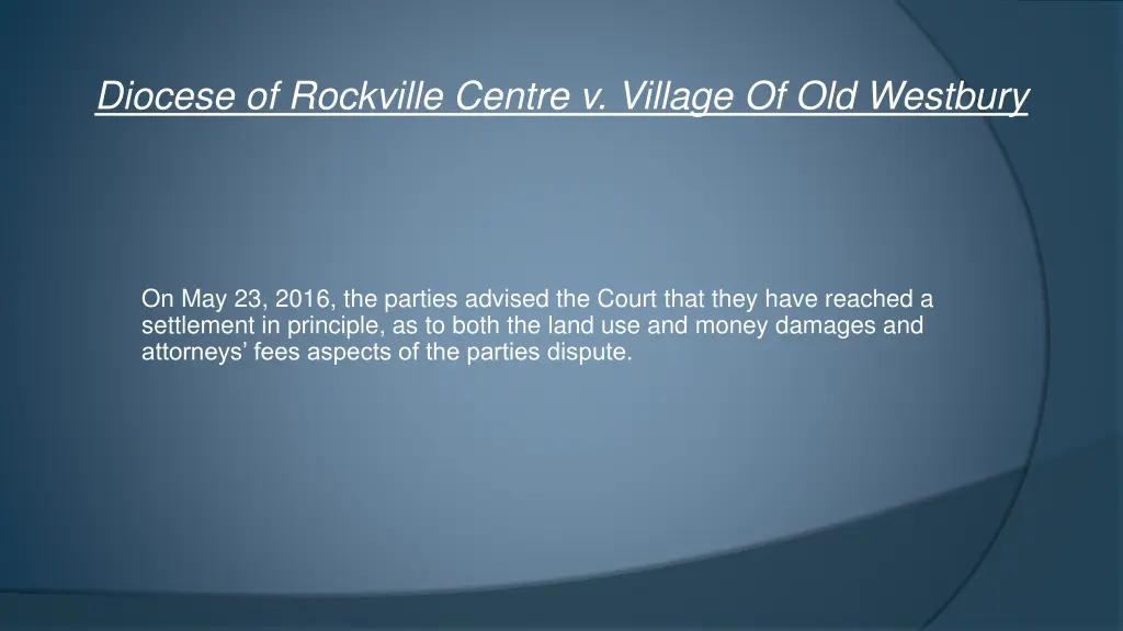 diocese of rockville centre v village 2