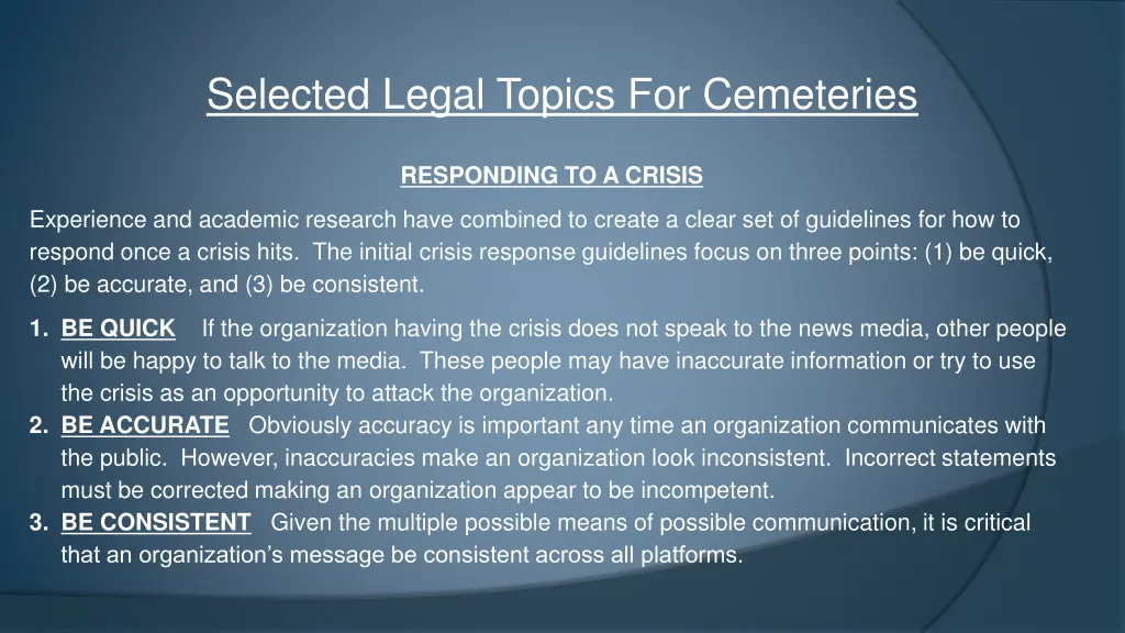 selected legal topics for cemeteries 6
