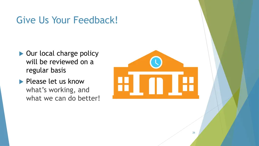 give us your feedback