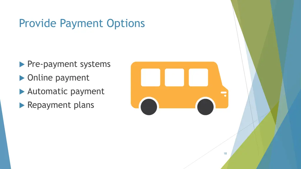 provide payment options