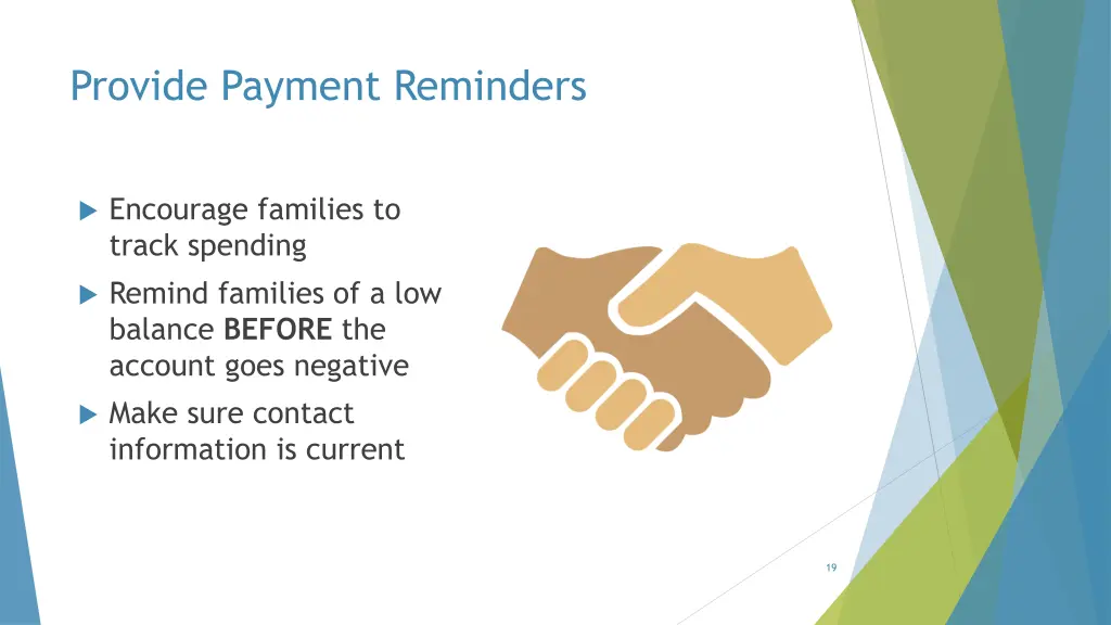 provide payment reminders