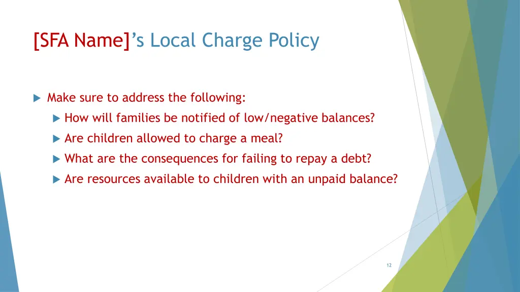 sfa name s local charge policy 1
