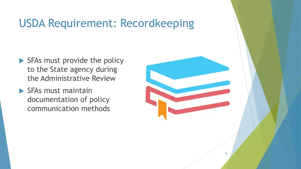 usda requirement recordkeeping