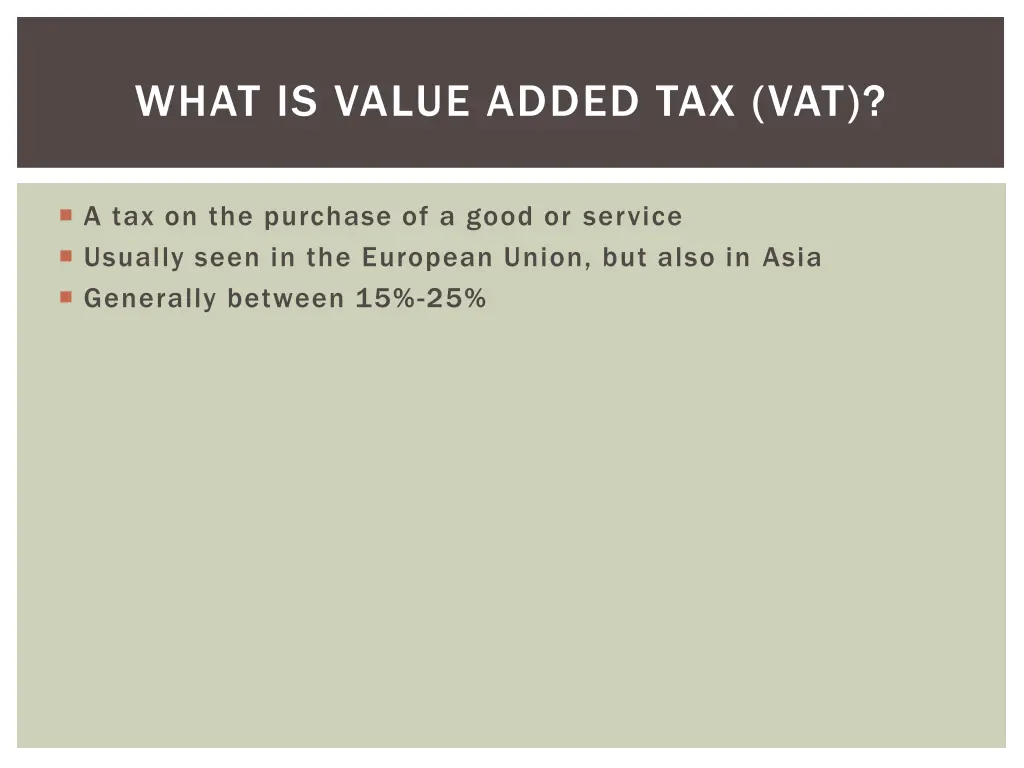 what is value added tax vat