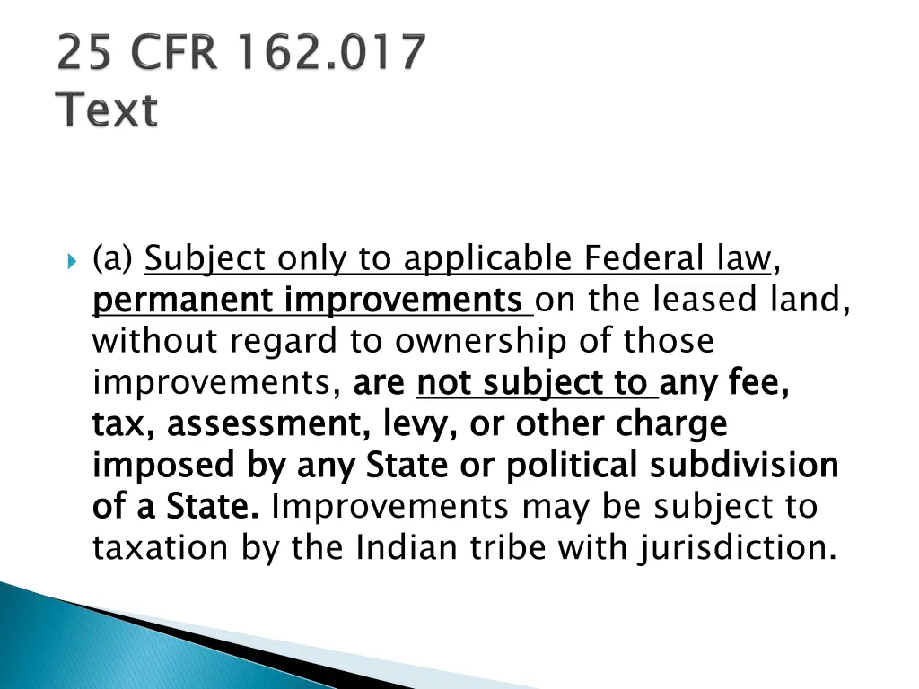 a subject only to applicable federal