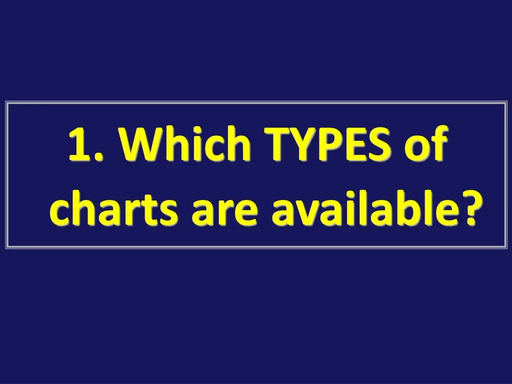 1 which types of charts are available