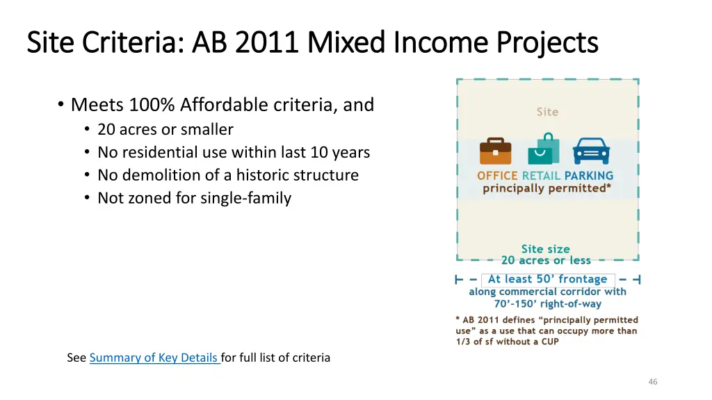 site criteria ab 2011 mixed income projects site