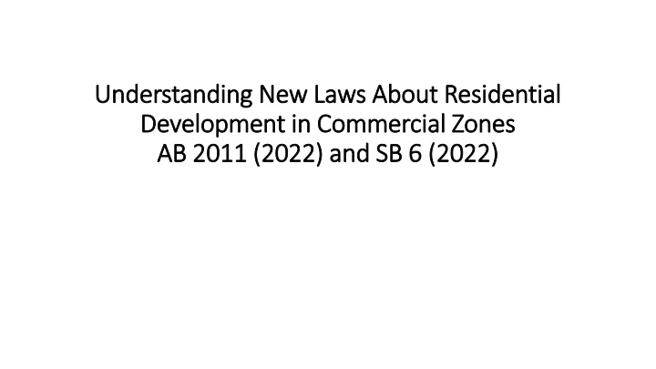 understanding new laws about residential