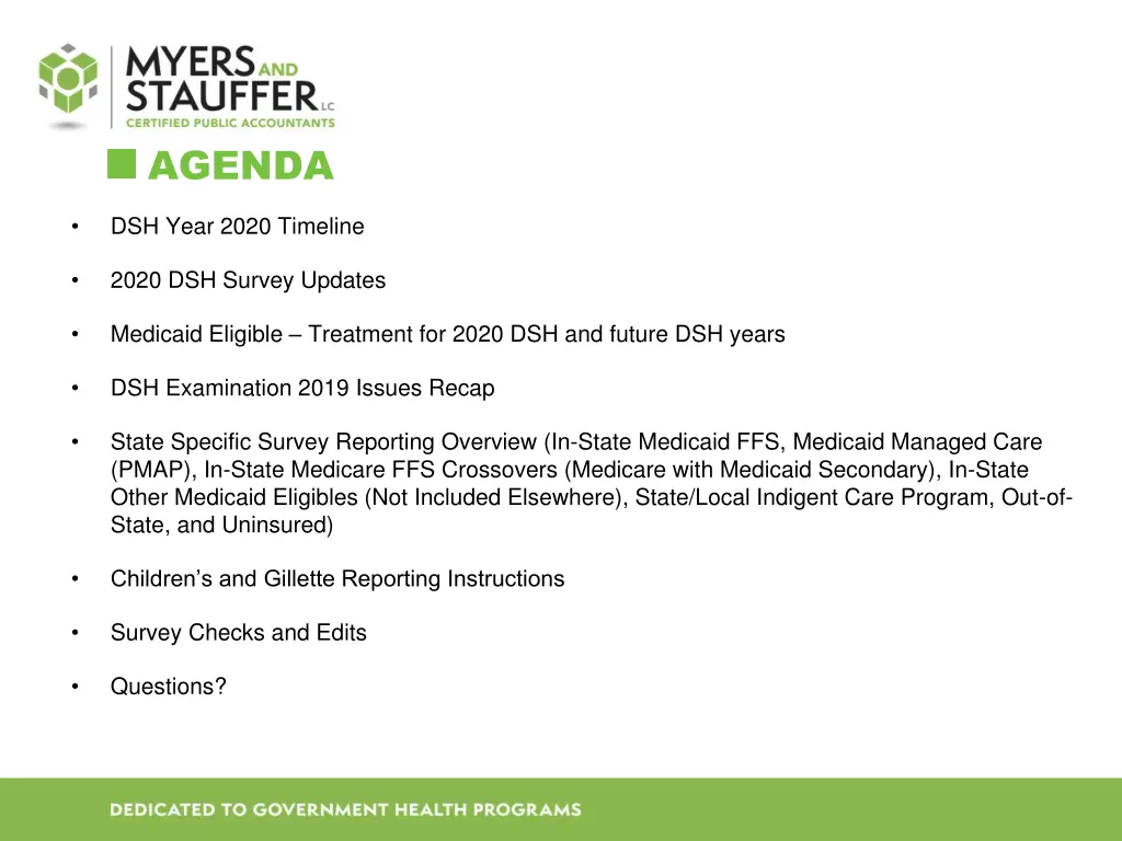 agenda
