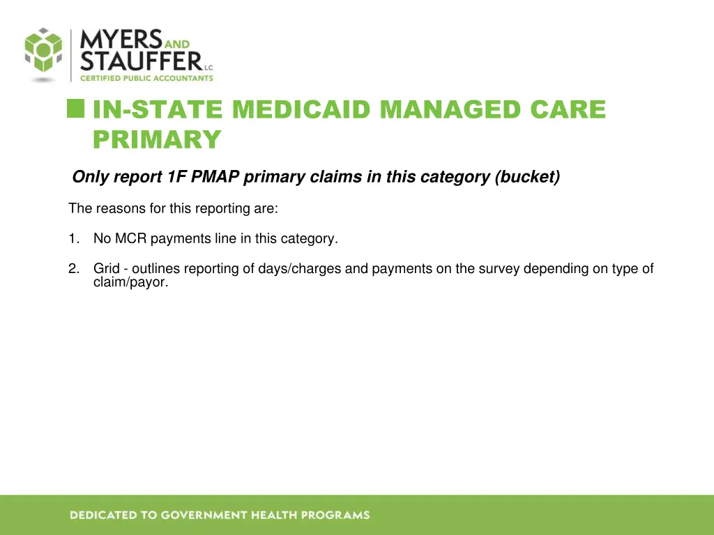 in state medicaid managed care primary