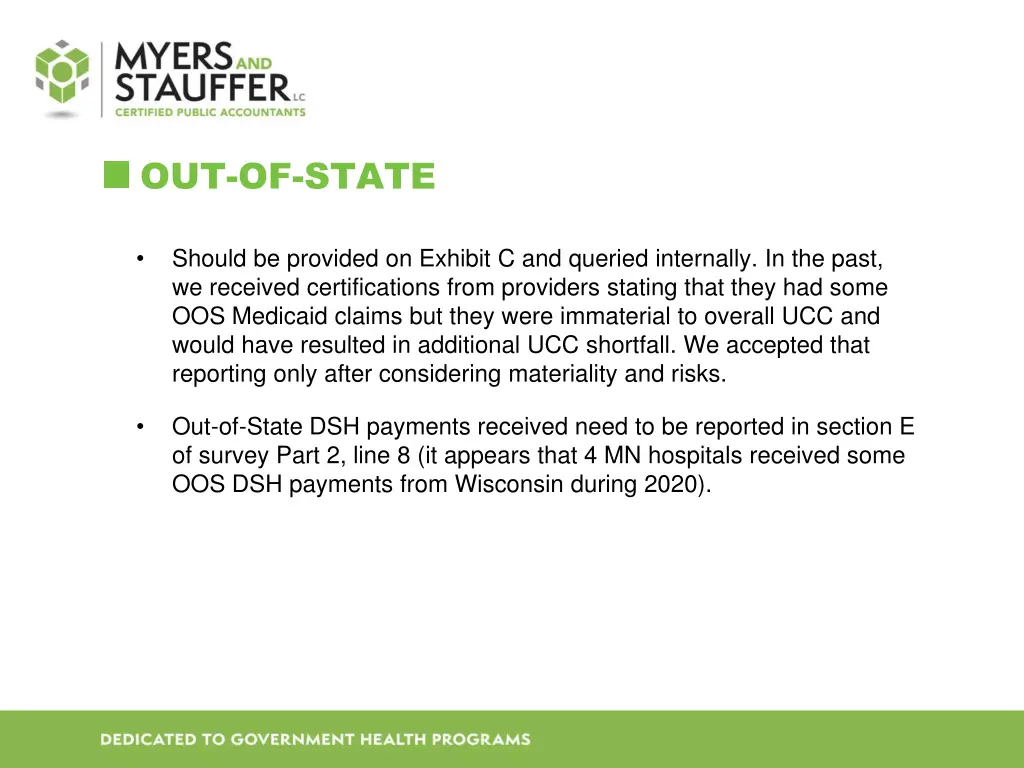 out of state