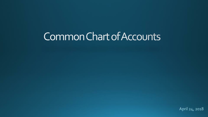 common chart of accounts