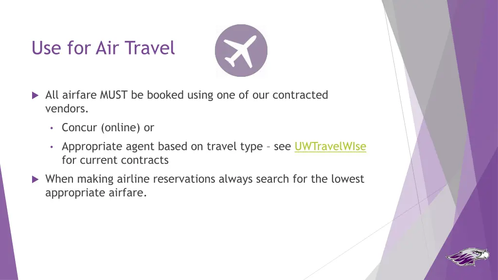 use for air travel