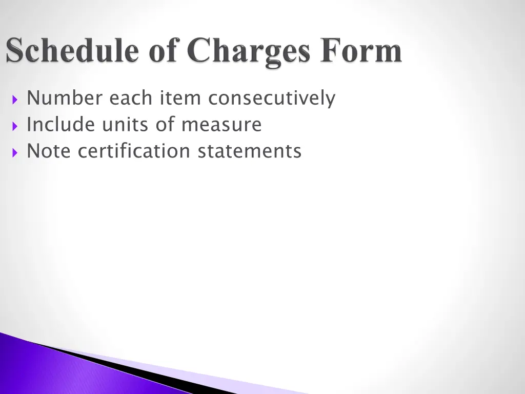 number each item consecutively include units