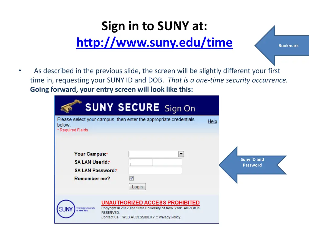 sign in to suny at http www suny edu time
