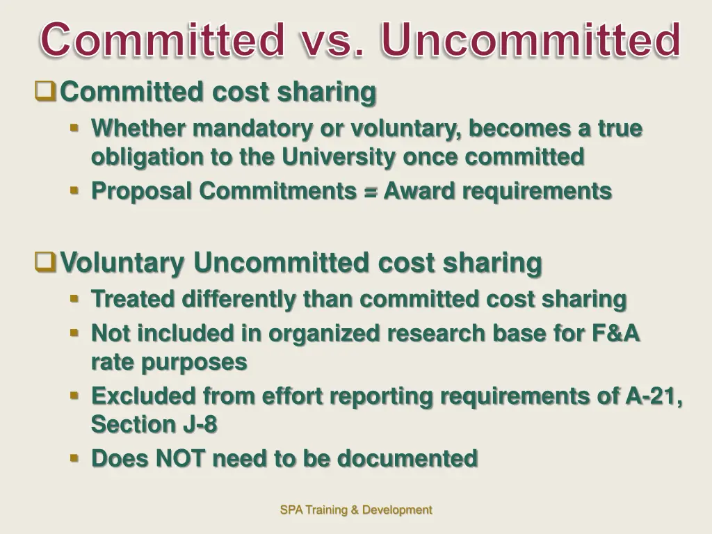 committed vs uncommitted