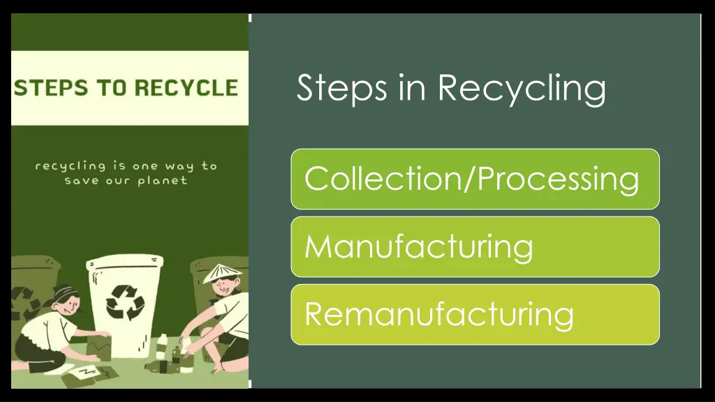 steps in recycling