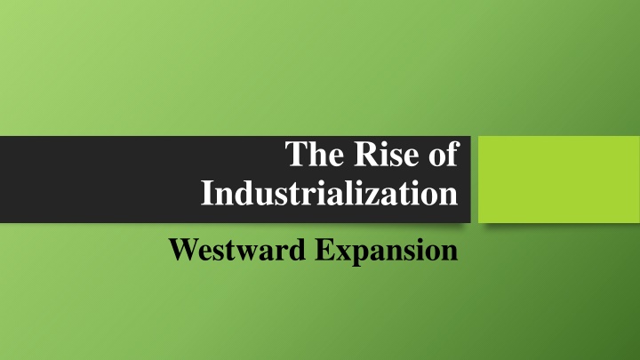 the rise of industrialization