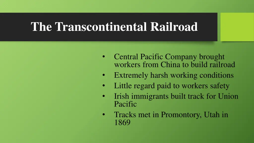 the transcontinental railroad 3