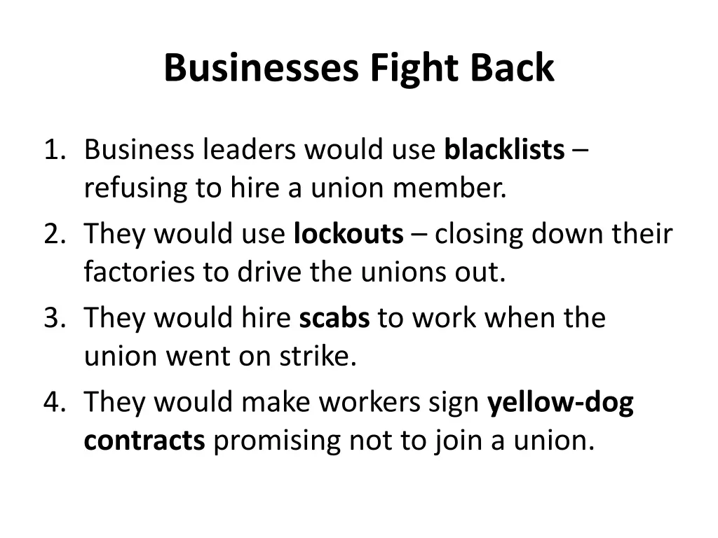 businesses fight back
