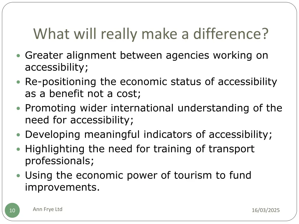 what will really make a difference