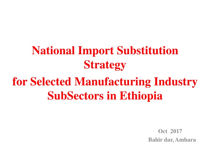 national import substitution strategy