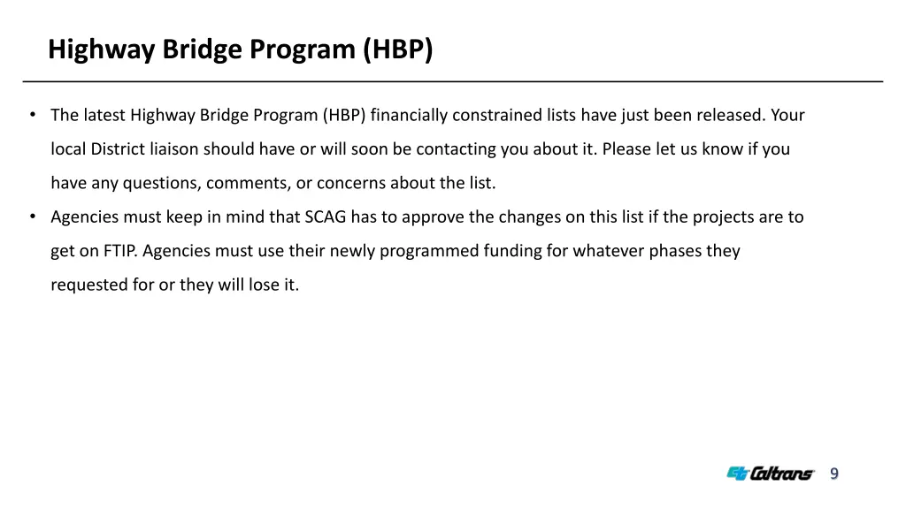 highway bridge program hbp