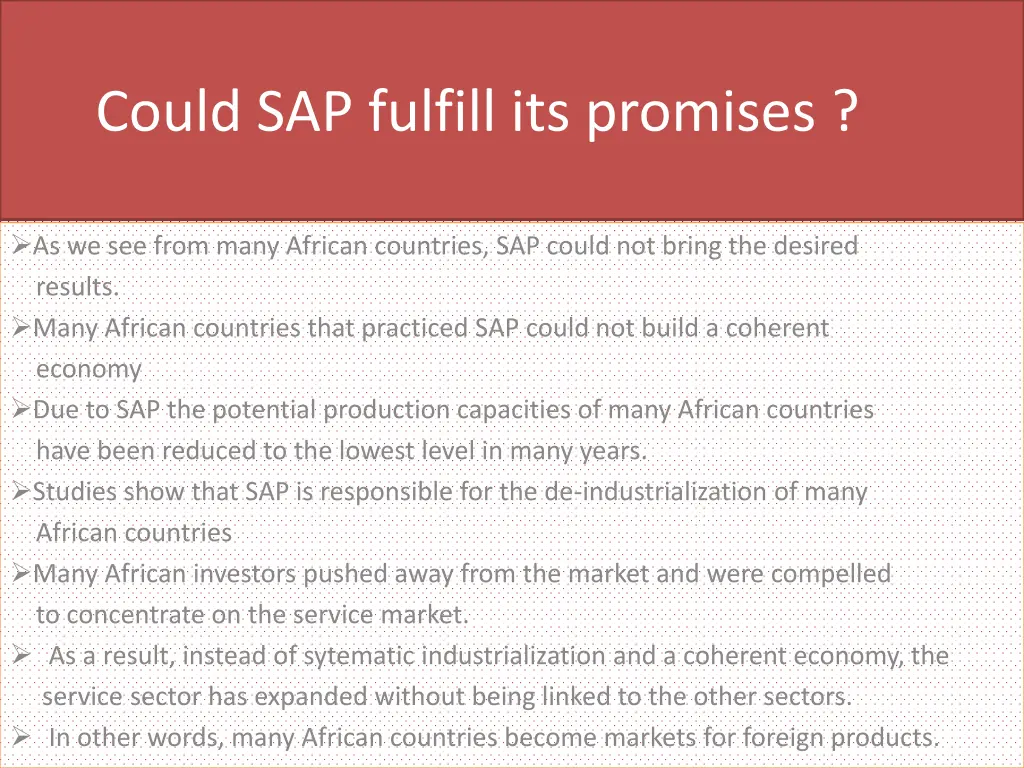 could sap fulfill its promises