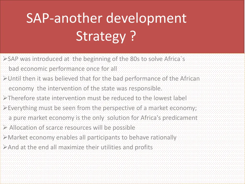 sap another development strategy