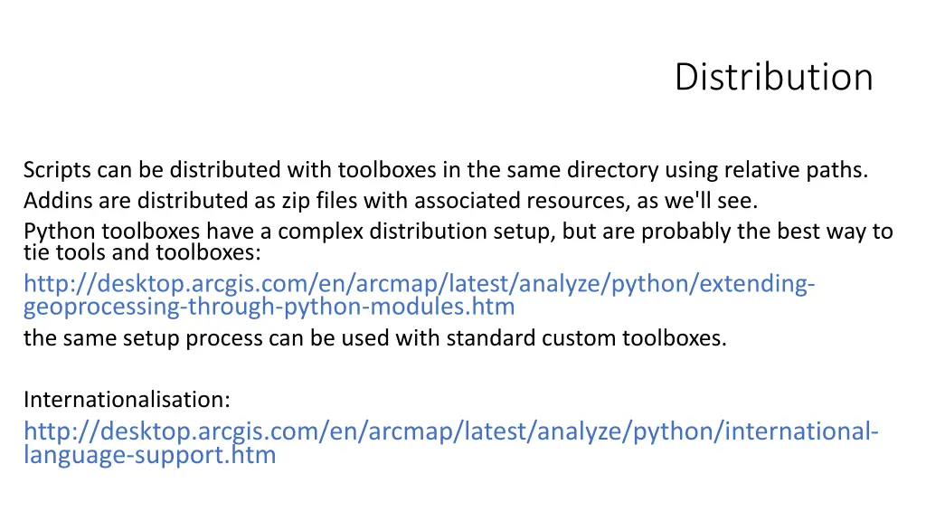 distribution