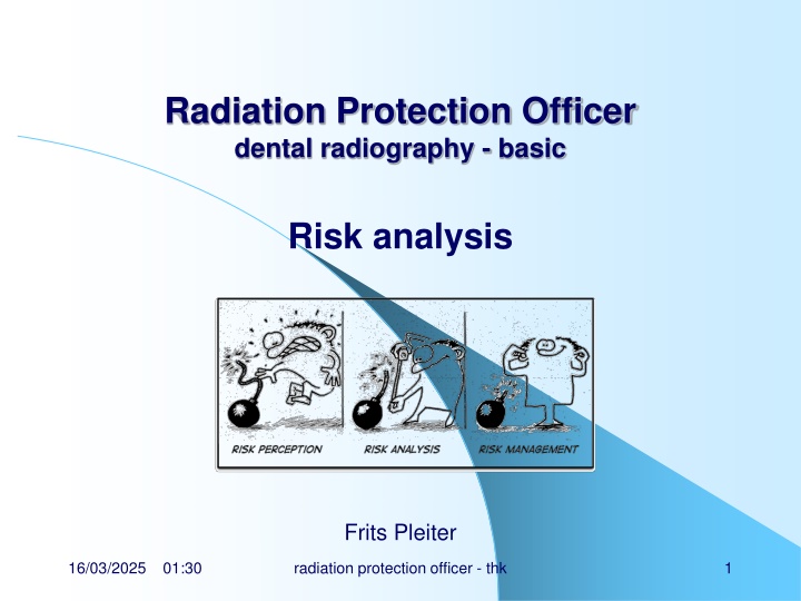 radiation protection officer dental radiography