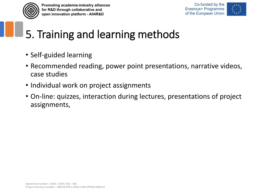 5 5 training and learning methods training