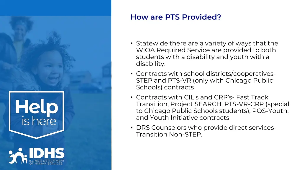 how are pts provided