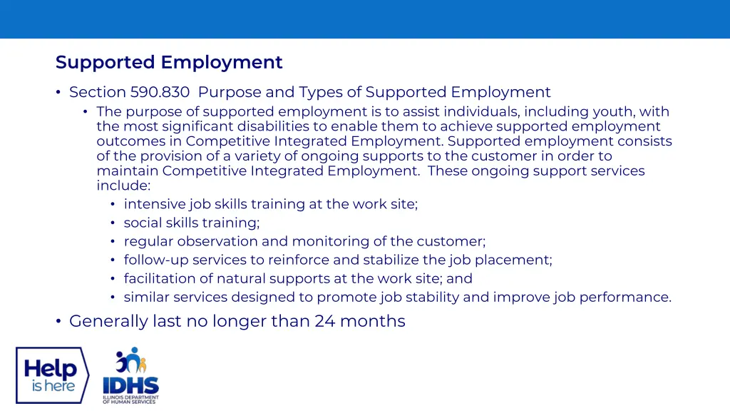 supported employment