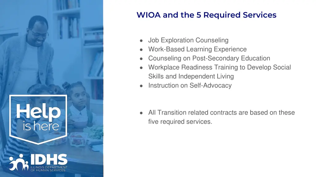 wioa and the 5 required services