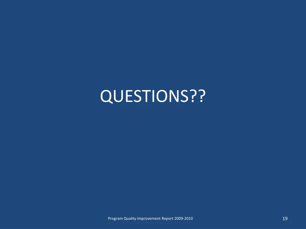 questions