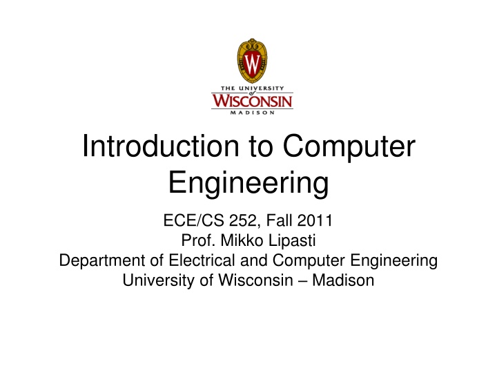 introduction to computer engineering