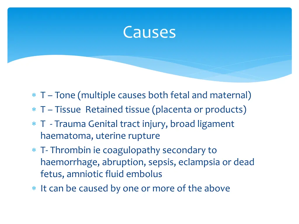 causes