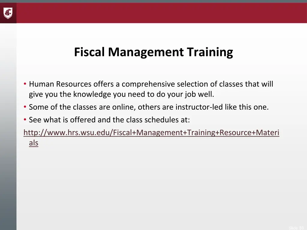 fiscal management training