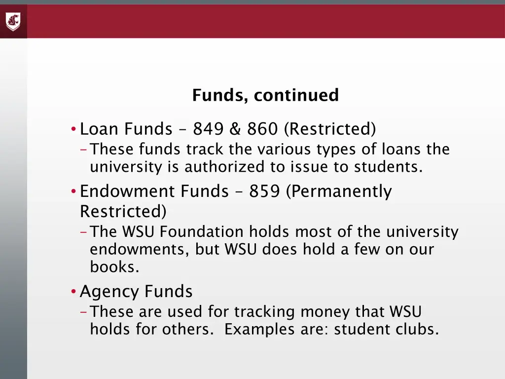 funds continued 4