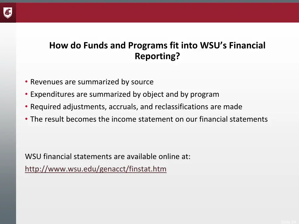 how do funds and programs fit into