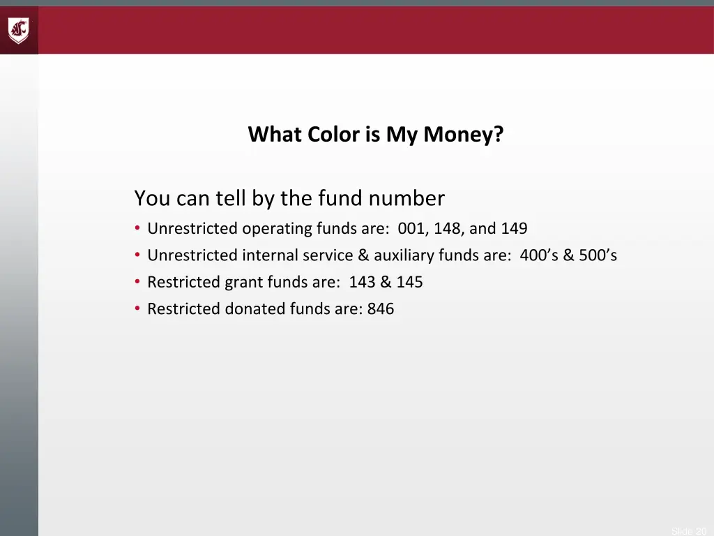 what color is my money