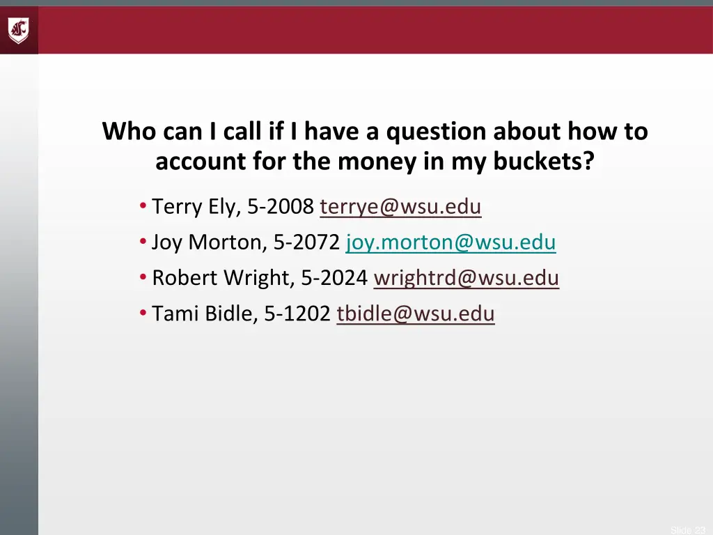 who can i call if i have a question about
