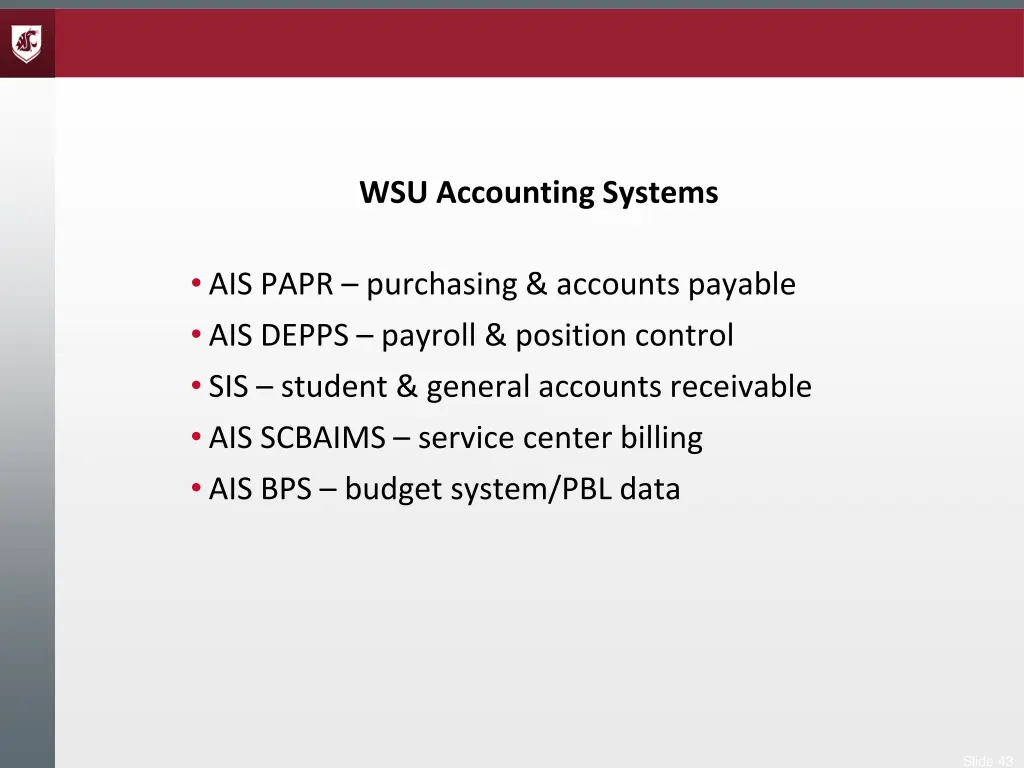 wsu accounting systems