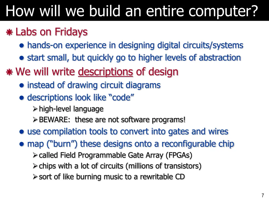 how will we build an entire computer