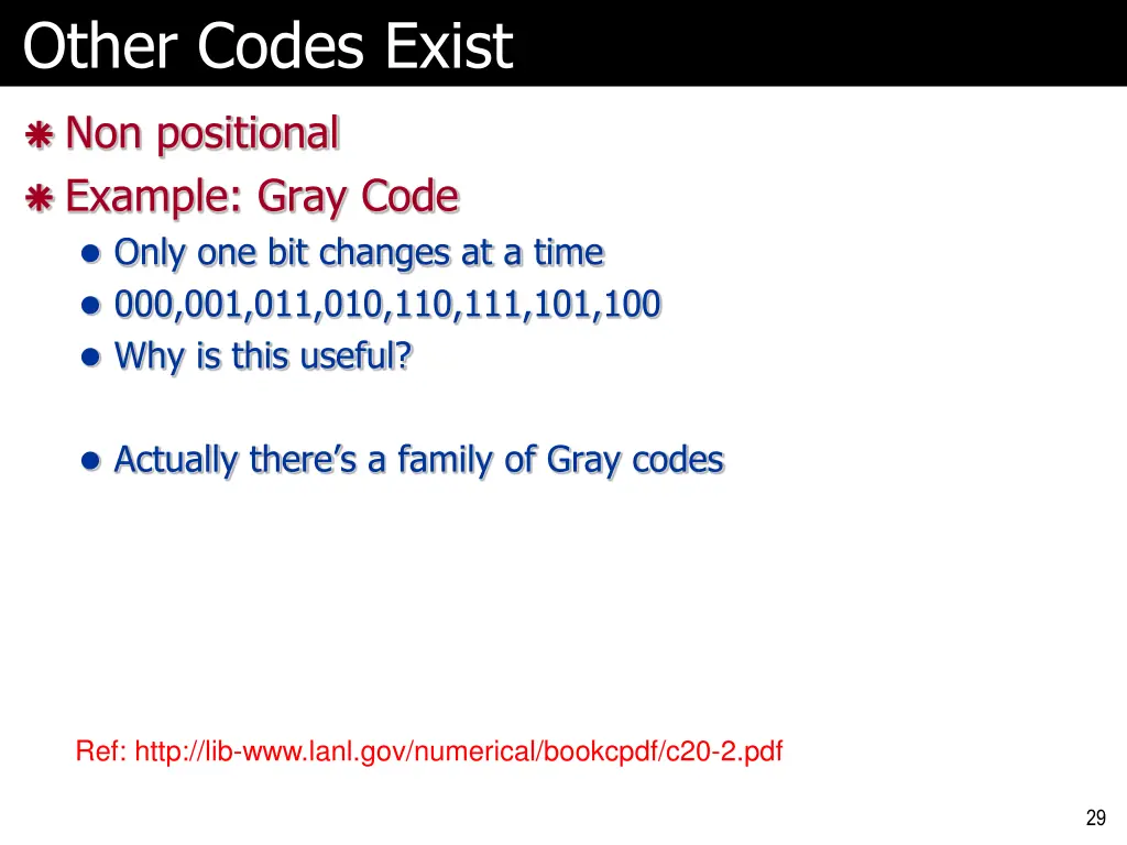 other codes exist