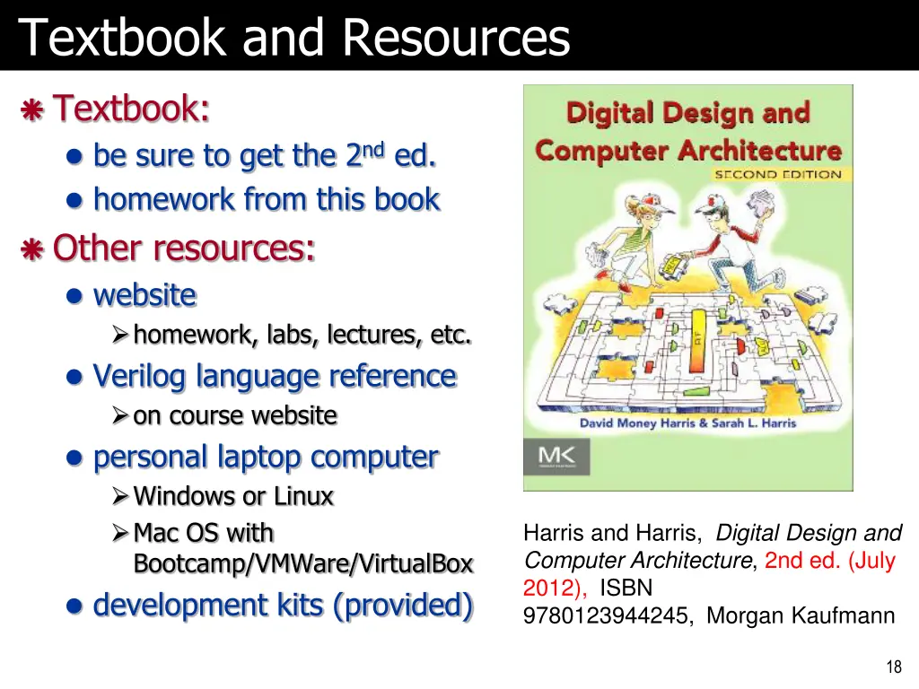 textbook and resources
